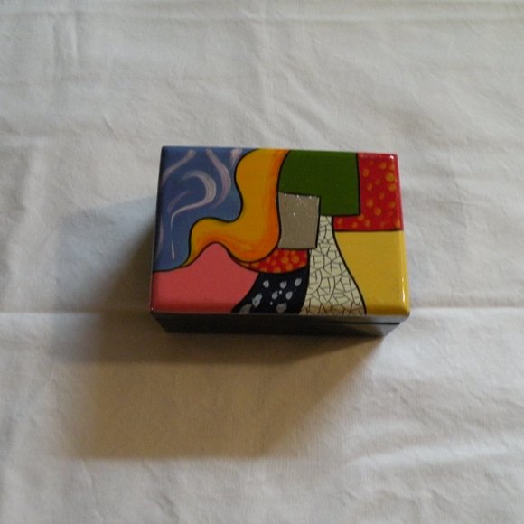 Other - Black hand crafted trinket box